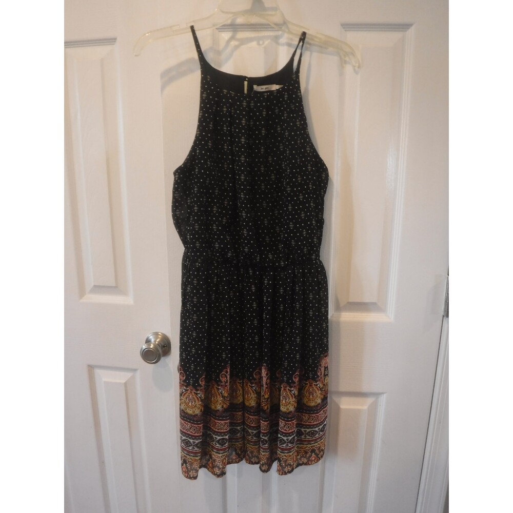 Mi Ami Francesca's Women's Dress Black Print Size M NWT